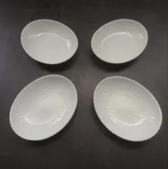 美濃焼　小鉢　小鉢　小皿　楕円形　菊割