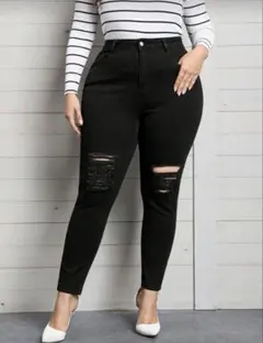 shein プラスサイズ スキニー