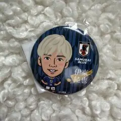 匿名】サッカー日本代表 モバガチャ 伊東純也 缶バッジ - メルカリ