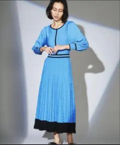 未使用級！グレースパターンタックニットワンピース　ダイアグラム　グレースクラス