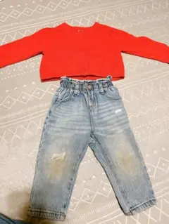 baby GAP カーディガン ZARA デニム 2点セット