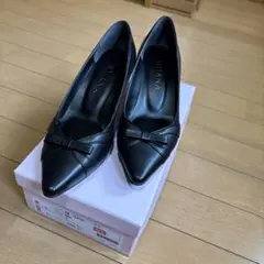 Diana 黒 ハイヒールパンプス 23.0 cm