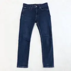 GU ウルトラストレッチ スキニージーンズ メンズ ネイビー 28inch