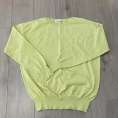 LOWRYS FARM ライトイエロー 長袖ニット M