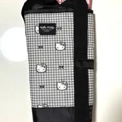 サンリオキャラクターズ　ハローキティ　千鳥格子　黒　保冷バッグ