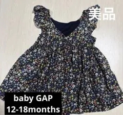 baby GAP 花柄ワンピース　12-18ヶ月　　80 90 女の子　半袖夏服