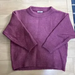 Edit Sheen ピンク クルーネックセーター 長袖のサムネイル