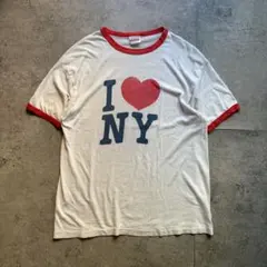 古着　70s hanes I Love NY リンガー　tシャツ アメリカ製のサムネイル