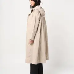 新品 Allumer/アリュメール ミリタリーフーデットコート アイボリー 春のサムネイル