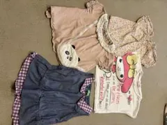 ガールズ トップス 3点セット パンダ マイメロ 花柄