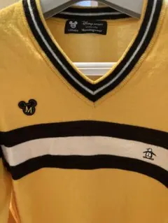 ミッキーマウスニット　ディズニー✖️マンシングウェアコラボ　ゴルフ　春夏物ニット