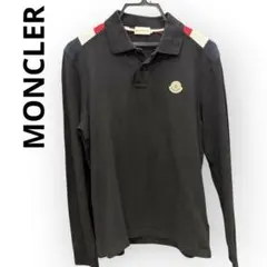 MONCLER モンクレール　ポロシャツ　Lサイズ　青　白　赤　メンズ　ブラック