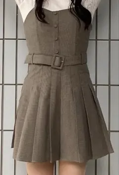 美品 バブルス クロップドブラウス ボレロ 千鳥柄キャミワンピース ミニワンピのサムネイル