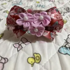 うさぎさん&お花のつまみ♡猫ちゃん首輪♡ 和柄 - メルカリ