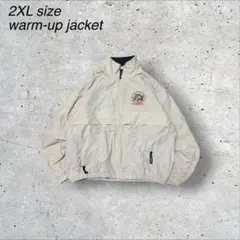 古着ビンテージ90s90年代ウォームアップジャケット企業ロゴ短丈オーバーサイズ