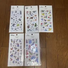 新品未使用未開封　ディズニー ぷっくりシール 5枚セット　プクプク　プリンセスのサムネイル