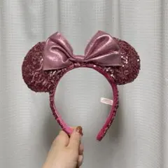 ミニー耳 ピンクカチューシャ