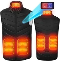 加熱ベスト 電熱ベスト 電熱ジャケット 3段階温度調節