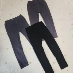 ユニクロ　ベビー　レギンス　スパッツ　デニムライク　3着