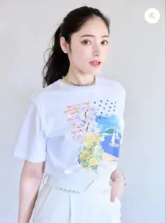 【新品未使用品】Chesty フラワーナポリTシャツ ホワイトのサムネイル