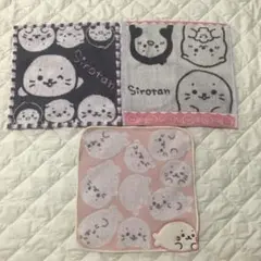 新品　しろたん ミニタオル タオルハンカチ 3枚セットのサムネイル