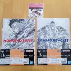 新品 ワンピース クリアファイル 　 ステッカー　3点セット