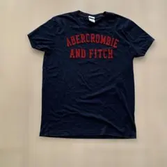 【美品】アバクロンビー&フィッチ ロゴ Tシャツ ネイビー Sサイズ