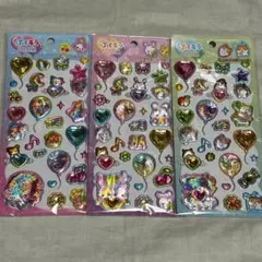ぷくキラシール　フワフワらびちゃん　まじかるみゅーちゃん　はむちゃんず　シール