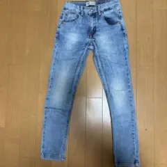 ZARABOYS ZARAKIDS ライトブルー　デニムパンツ スリム　ダメージ