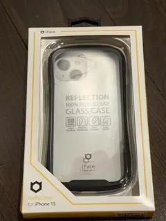 iFace クリア×ブラック　 iPhone 15用のサムネイル