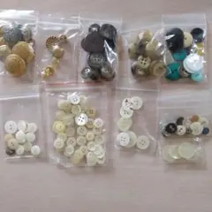 多色ボタンセット 様々なサイズ