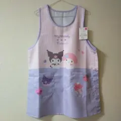 A*♪様 美品✨️タグなし マイメロディ ラベンダーエプロン M-L　保育士介護
