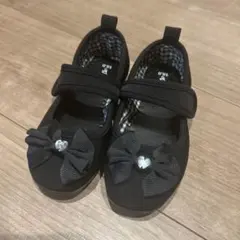 Preen ブラックリボンシューズ 18cm