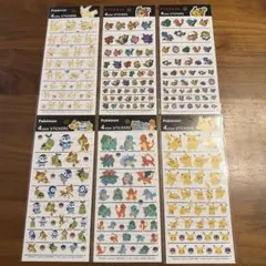 ポケモン 4サイズステッカー 6枚セット