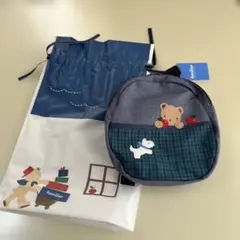 familiar バックパック クマと犬刺繍