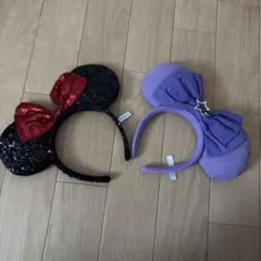 ミニーマウスカチューシャ 2点セット