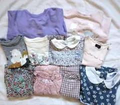 女の子 90cm まとめ売り 10点 ワンピース トレーナー ロンT