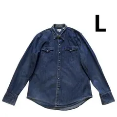 Levis ウエスタン デニムシャツ L スナップボタン 赤タブのサムネイル