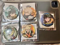 ヒロアカ　爆豪×2 緑谷×3 缶バッジ