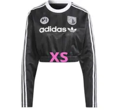 adidas originals クロップド ゲームシャツ ブラックのサムネイル