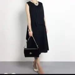 新品・未使用　Ray BEAMS / ウエストタック ドレープワンピースタグ付きのサムネイル
