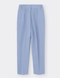 GU　ハイウエストテーパードパンツ M ライトブルー