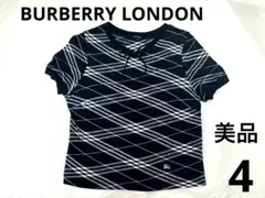 ❤️美品　BURBERRY LONDON ノバチェック柄 半袖コットントップス　4