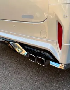 アルファード40 マフラーカッター　モデリスタによく合う　ダブルヘッド　スクエア アルファード40に合う マフラーカッター ダブルスクエア