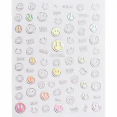 NT826《ネイルシール》ニコちゃん オーロラ キャラクター ポップ 韓国