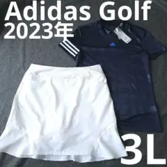 新品未使用【アディダスゴルフ】人気ロゴマーク セットアップ 上下セット3L
