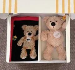 フェイラー❣️シュタイフ❗️ハンカチ　新品未使用 シュタイフの「テディベア」が、フェイラーのハンカチになった