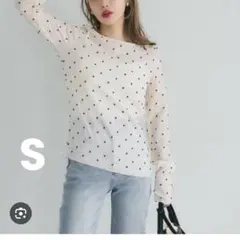 coca ＊ シアードットトップス Ivory Sサイズ