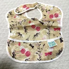 【新品】BUMKINS バンキンス お食事エプロン ベージュ花柄