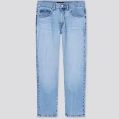 UNIQLO リラックステーパードアンクルジーンズ 58.5 レディース デニム